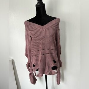 Distress sweater